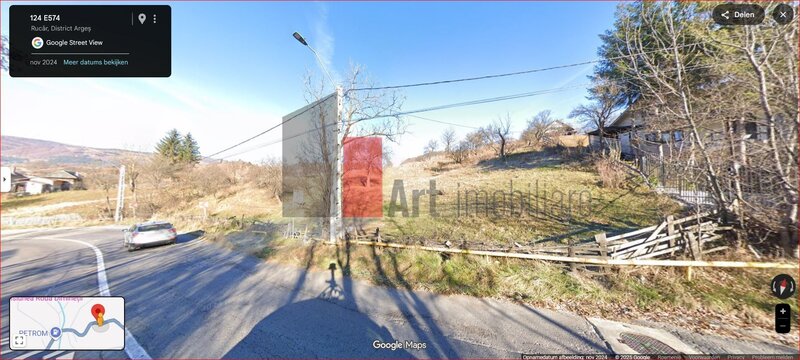 Rucar Teren intravilan 3214 mp  in Rucar cu deschidere 56 m in DN73