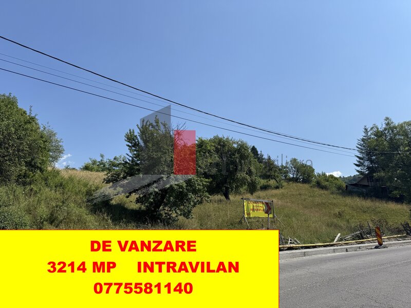 Rucar  Teren intravilan 3214 mp  in Rucar cu deschidere 56 m in DN73